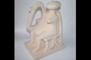 Harfenist von Keros - kykladische Figur - antike griechische Kunst - Bild 1 von 3