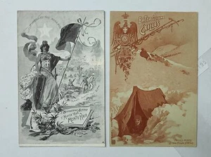 ALPINI-LOTTO 2 CARTOLINE-C25-155 - Picture 1 of 1