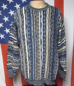 JOCKEY cotton sweater 1980s Australia striped Cosby outback Kalaroo - Picture 1 of 3