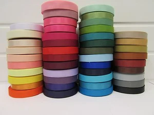16mm Grosgrain Ribbon 2 metres or 20 metre full roll double sided Ribbed Tape UK - Picture 1 of 66