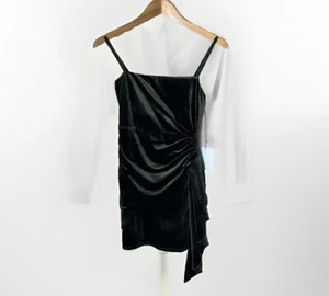 Majorelle Green Velvet Asbury Mini Dress NWT - Picture 1 of 7