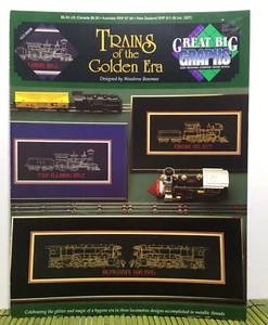 Great Big Graphs Trains of the Golden Era Locomotives Cross Stitch Patterns - Picture 1 of 6