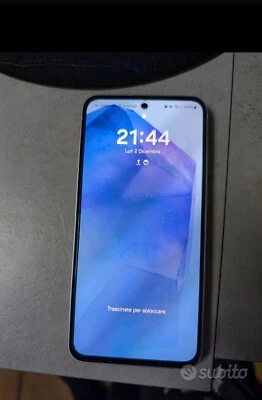 SAMSUNG GALAXY A55 A556B 5G DUAL SIM 50MP 8GB RAM 128GB NAVY BLU ITALIA NO BRAND - Immagine 1 di 4