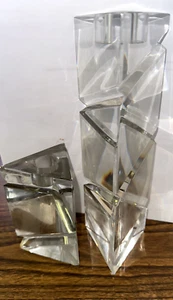 Seltene "Bieder" Kristall Kerzenständer 2er Set aus Schweden - Bild 1 von 4