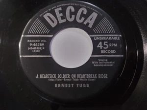 Ernest Tubb – Missing In Action VG Original 45RPM Decca 9-46389 Record 1952 - Picture 1 of 2