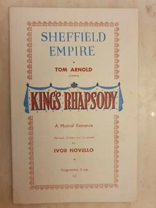 Theatre Programme King's Rhapsody - Olive Gilbert Barbara Leigh Zena Dare - Picture 1 of 3