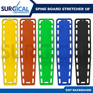 First Responder 18" EMT Backboard Spine Board Stretcher Immobilization Hi-Q - Picture 1 of 47