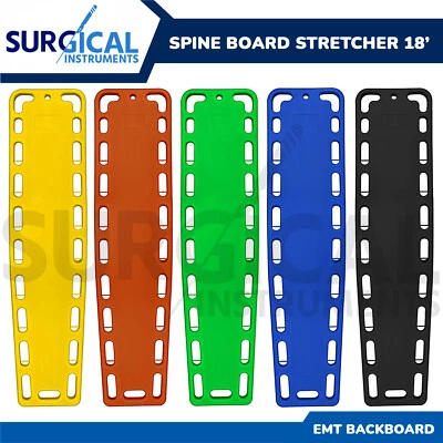 First Responder 18" EMT Backboard Spine Board Stretcher Immobilization Hi-Q