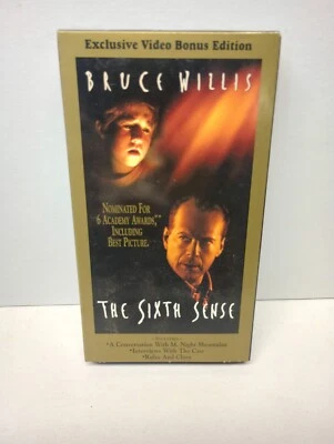 The Sixth Sense VHS 2002 Bonus Edition Vintage  Bruce Willis Haley Joel Osment - Image 1 of 4