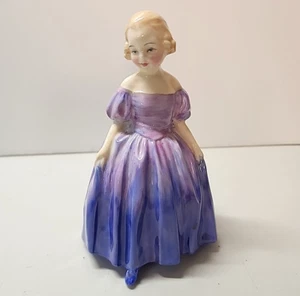 Royal Doulton Porcelain Figurine, Marie In Lavender Vintage Retired 1988 Girl - Picture 1 of 3