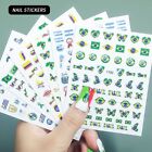 Soccer Flag Nail Sticker INS Style Gel Nail Stickers  Uefa Euro 2024