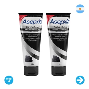 Asepxia - Carbon Detox Mascarilla - 30gr x2 Unidades - Picture 1 of 1