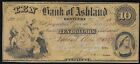 1857 $10 Bank Of Ashland Kentucky Obsolete Bank Note 