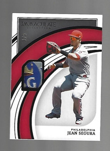 Jean Segura 2022 Panini Immaculate Collection ASG Laundry Tags 5/6 ⚾