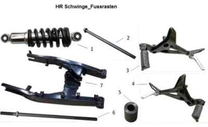 SFM / Sachs Fussraste links P450058 SAXXX E ROADSTER - Picture 1 of 1