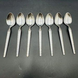 Continental Silver CSS23 Stainless Flatware Scrolls 7 Tablespoons Vintage - Picture 1 of 6