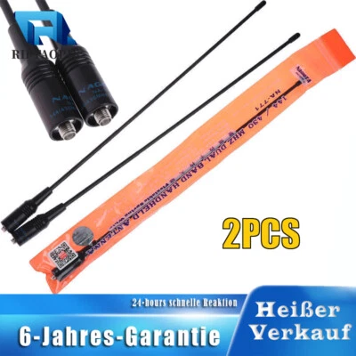 MARKENLOS 2Pcs NA-771 SMA-Female Dualband 10W Antenne 50 Ohm für Baofeng UV5R UV-ha Nagoya