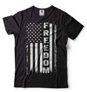 Freedom Flag Shirt USA Flag Tee 4th Of July Flag Shirt Independence Day Gift Tee - Picture 1 of 8