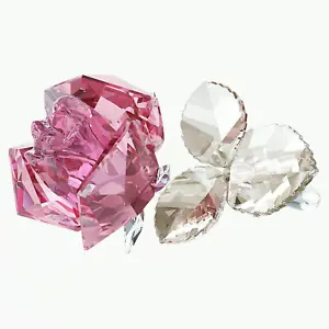 NIB Swarovski Crystal Flower Figurine FO BLOSSOMING ROSE, Light Pink #5688517 - Picture 1 of 9