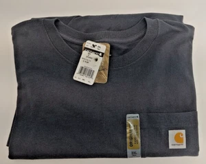 Camiseta Carhartt holgada de peso pesado manga corta con bolsillo para hombre - piedra azul - - Imagen 1 de 12