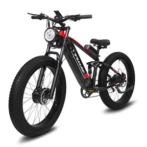 Electric Bike 2000W 22AH AWD Dual Motor Dual Suspension 26" Fat Tyre E-bike - Picture 1 of 11