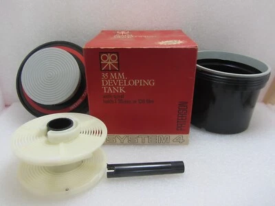 Paterson System 4 35mm or 126mm Film Developing Tank inc Spiral (darkroom) Boxed - Image 1 of 3