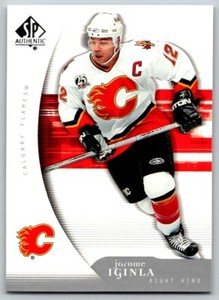 2005-06 Upper Deck SP Authentic Hockey Card #16 Jarome Iginla Calgary Flames