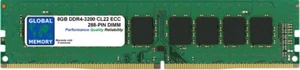 8GB DDR4 3200MHz PC4-25600 288-PIN ECC UDIMM Memoria RAM Para Servidores / - Imagen 1 de 1