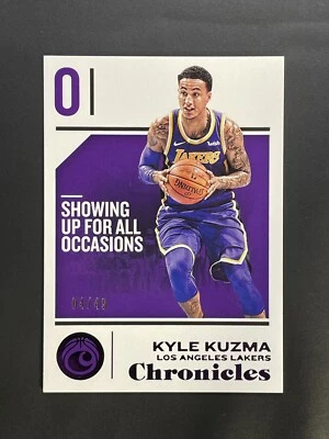 KYLE KUZMA 2018-19 CHRONICLES PURPLE /49 LAKERS - Image 1 of 2