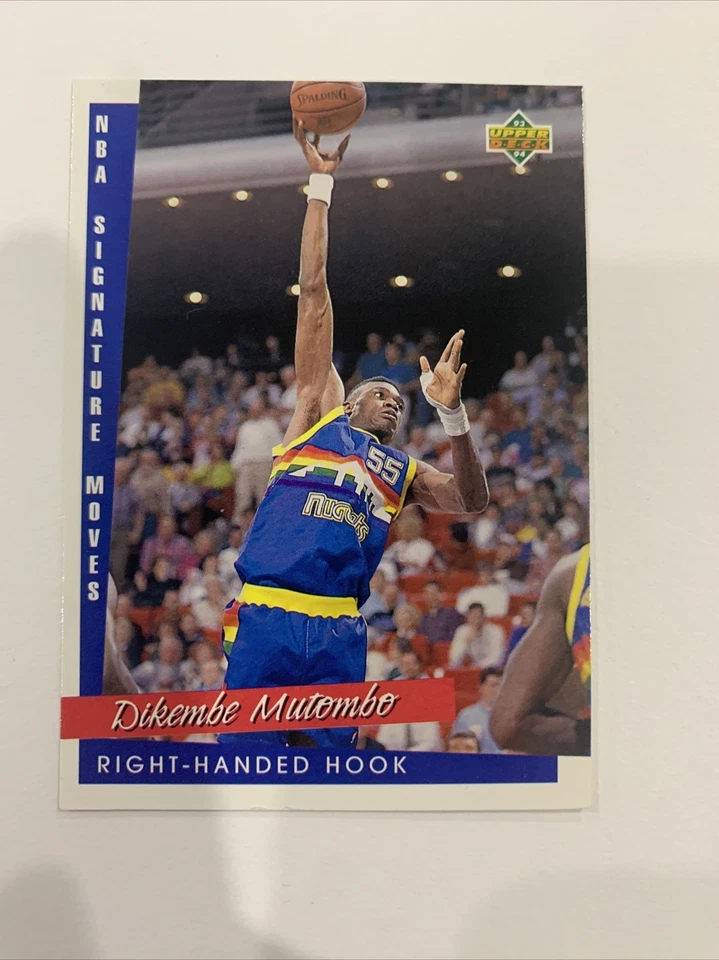 1993-94 NBA Upper Deck Dikembe Mutombo #246 Denver Nuggets - Image 1 of 3
