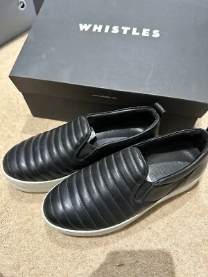 Whistles Quilted heavy sole Sneaker Black 36/3 - Image 1 of 4