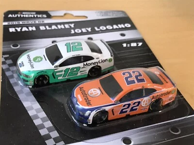 2 PACK #12 RYAN BLANEY #22 JOEY LOGANO FORD WAVE-2 2019 LIONEL NASCAR 1/87 - Image 1 of 2