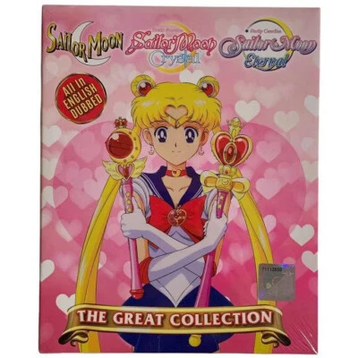 Sailor Moon The Great Collection DVD Anime Complete Box Set+5 Movies English Dub - Image 1 of 4