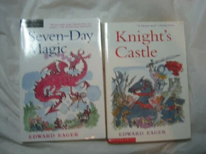 Lot of 2~Edward Eager books~Seven-Day Magic Knight's Castle~LBDSC - Picture 1 of 4