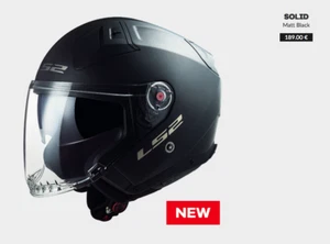 CASCO LS2 OF 603 INFINITY 2 ECE 22-06 NERO MATT BLACK NOVITA' 2023 - Foto 1 di 10