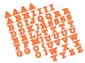Creative Memories UPPER CASE ABC BOLD Stickers - ORANGE - Picture 1 of 4