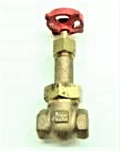 Milwaukee 1184 Gate Valve 3/8 NPT Bronze 300 SWP 1000 WOG - Picture 1 of 2