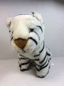 White Tiger Cub Plush Dan Dee Dandee Stuffed White Black Soft Toy - Picture 1 of 5