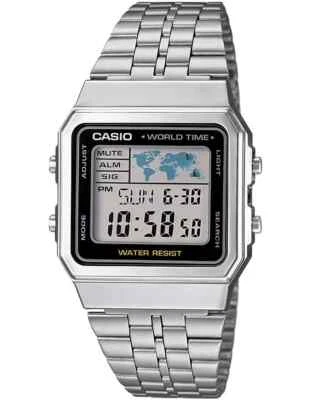 CASIO A500WA-1DF OROLOGIO UOMO DONNA ACCIAIO DIGITALE 36x39mm SOTTOCOSTO - Immagine 1 di 4