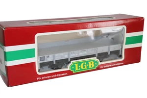 LGB Lehmann Modelleisenbahn 41100 Niederbordwagen der DR Wagen Waggon Spur G OVP - Picture 1 of 7
