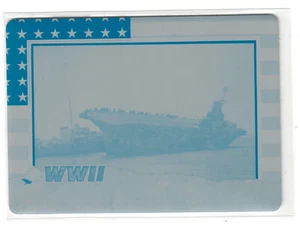 2025 HISTORIC AUTOGRAPHS WORLD WAR II BATTLE OF THE MEDITERRANEAN CYAN PP #1/1 - Picture 1 of 2