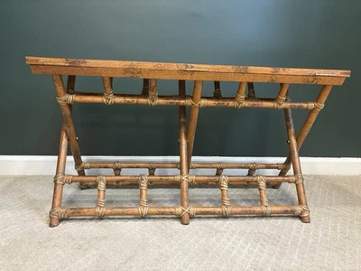 Mesa plegable vintage de roble McGuire Foto 1 de 4