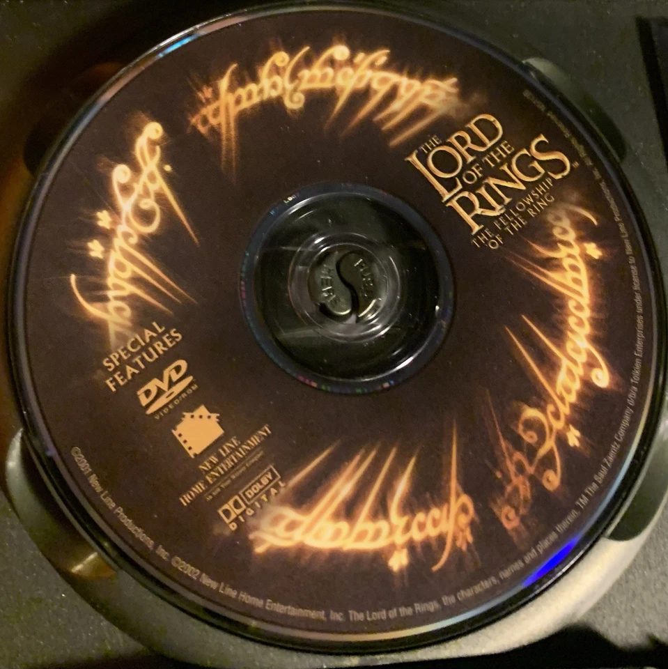 Lord of the Rings: fellowship of the ring Special Features Disc Only NO MOVIE Foto 1 de 1
