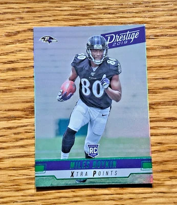 MILES BOYKIN 2019 Panini Prestige #266 Rookie RC Xtra Points Green - Image 1 of 2
