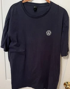Volkswagen T-Shirt Men's XL Navy Blue Cotton Graphic Print - Picture 1 of 1