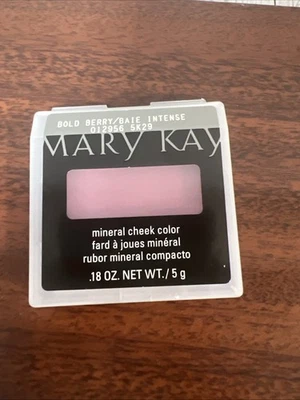 New In Package Mary Kay Mineral Cheek Color Blush Bold Berry Full Size - Image 1 of 3