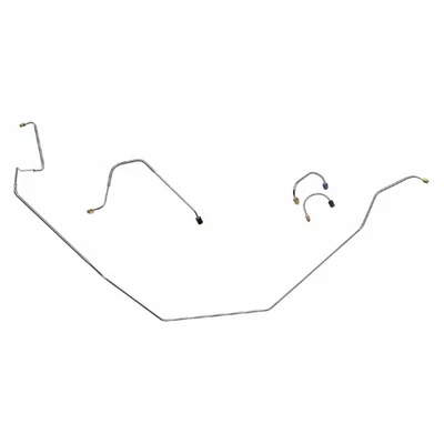 Chevrolet Camaro 1967-68 manual tambor línea de freno delantero kit tubos 4 piezas acero inoxidable Foto 1 de 4