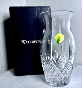 Neu im Karton Waterford klare geschliffene Kristall Blumenvase 6" hoch Lismore - Bild 1 von 10