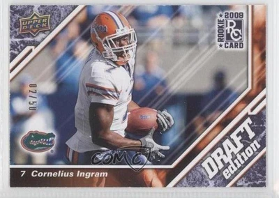 2009 Upper Deck Draft Edition Blue /50 Cornelius Ingram #34 Rookie RC - Image 1 of 2