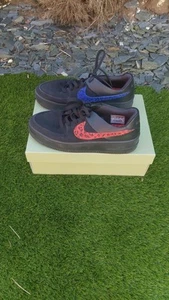 Nike Air Force 1 Low Sage Suede Uk 9 Red Blue Leopard Rare! Excellent Condition! - Picture 1 of 7